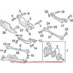 Audi Suspension Track Bar - Rear Driver Side 4M0505291D